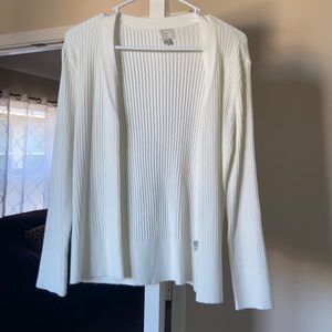 White cardigan